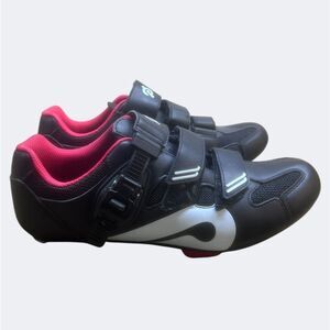Peloton Black and Pink Athletic Shoes